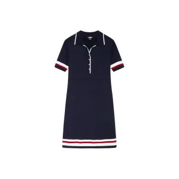 DKNY Short Sleeved Dress Women's Navy Blue