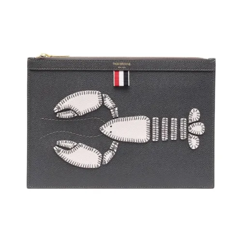 THOM BROWNE Lobster-appliqué Clutch Bag
