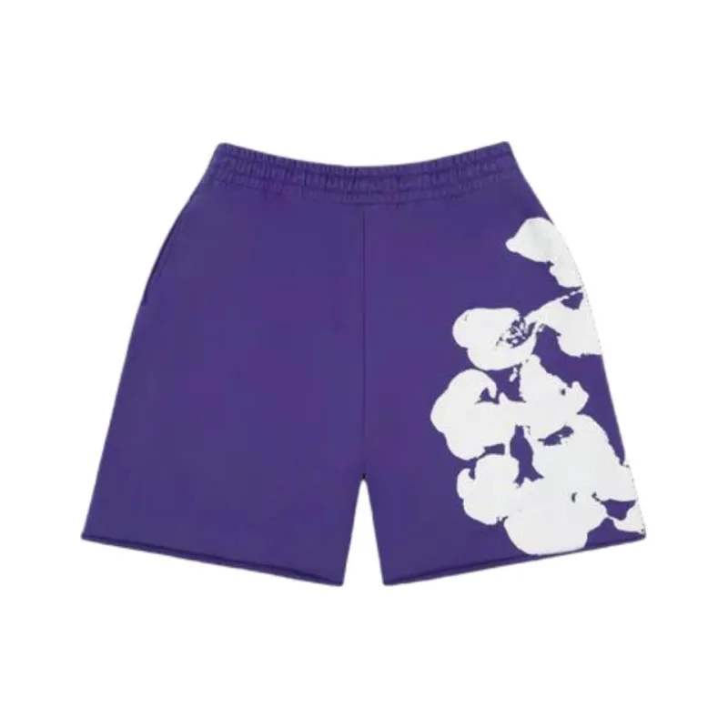 Denim Tears Big Cotton Wreath Sweat Shorts-1