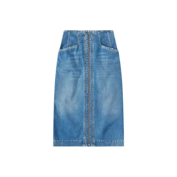 CLOSED Denim Long Skirts Women's Blue