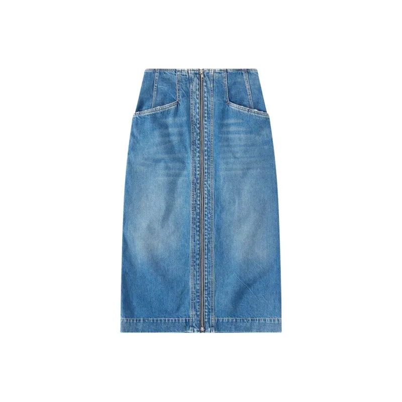 CLOSED Denim Long Skirts Women's Blue-0
