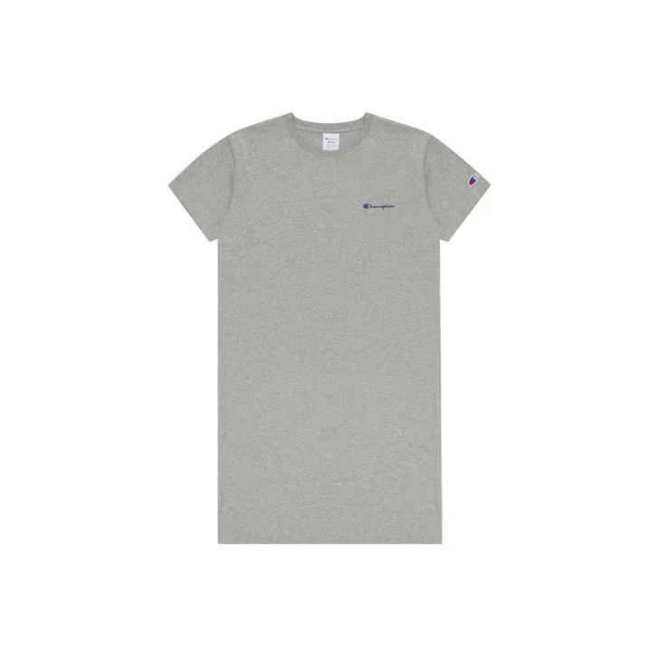 Champion Crew Neck Loose Fit Short Sleeved Dress Japan Version Women's-5