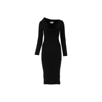 Alexander McQueen SS21 Long Sleeved Dresses Women's Black