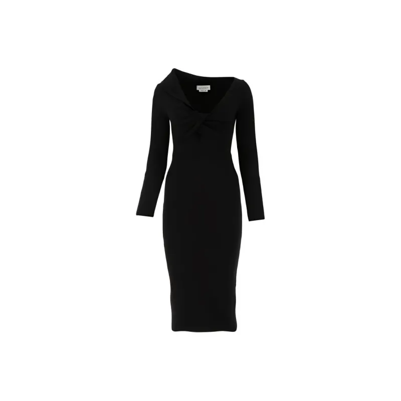 Alexander McQueen SS21 Long Sleeved Dresses Women's Black-0