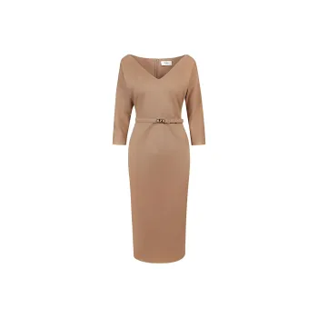 FENDI Long-Sleeved Dresses Women's Brown