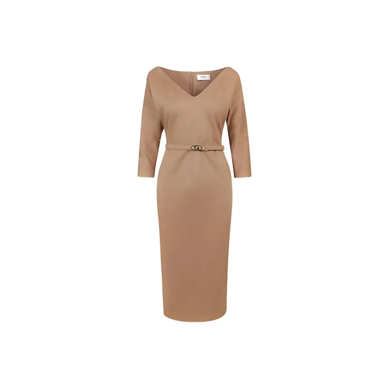 FENDI Long-Sleeved Dresses Women's Brown-0