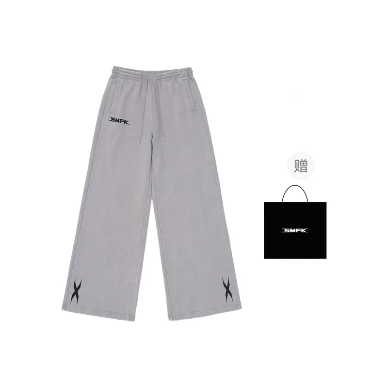 SMFK Casual Pants Unisex Dusty Gray-0