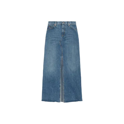GUCCI Horsebit Denim Skirt