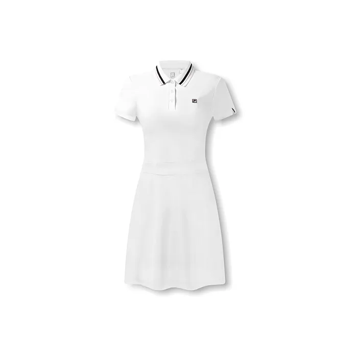 FILA Short Sleeved Dress Women's Jade White-0