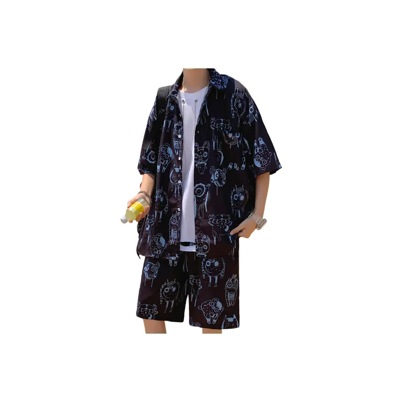 ZWWWZ Shirt Matching Set Unisex-6