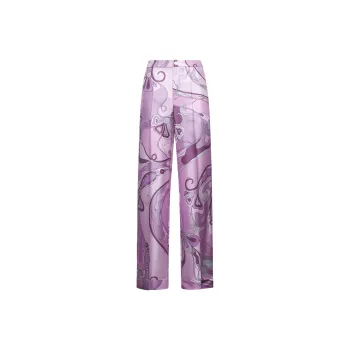 EMILIO PUCCI Orchidee print Wide leg Trousers