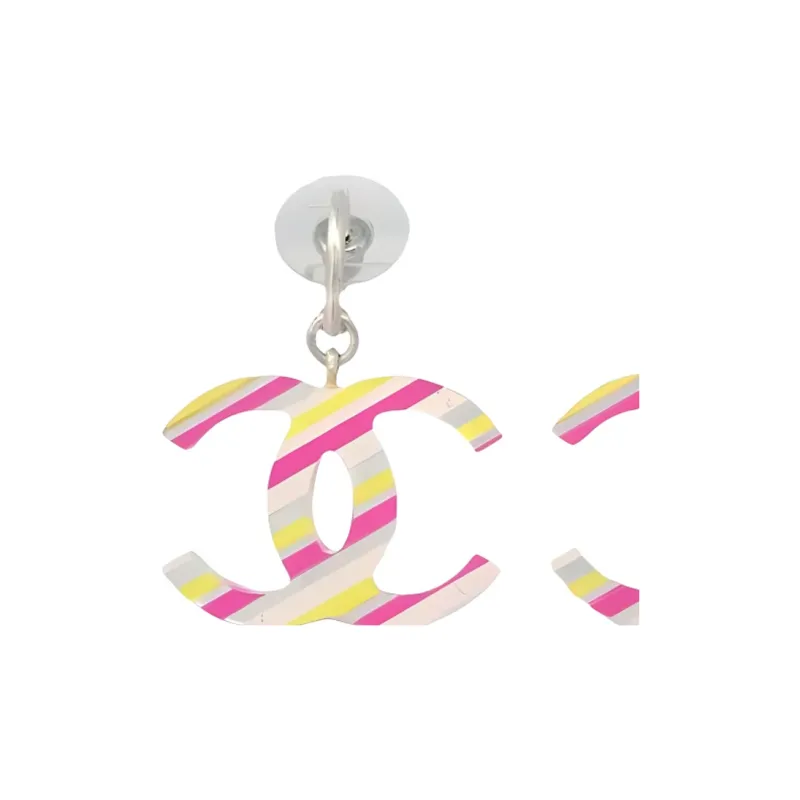 CHANEL 2004 Cc Drop Earrings-2