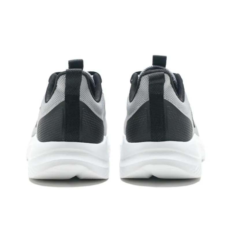 QIAODAN Slip Resistant, Abrasion Resistant, Breathable Low Top Casual City Commute Running Shoes Men's Black Gray-4