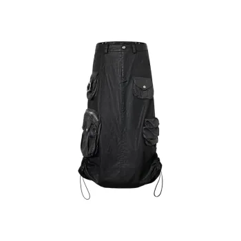 The Last Redemption Denim Long Skirts Women's Black