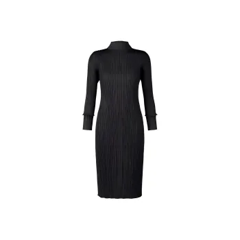 PLEATS PLEASE ISSEY MIYAKE Long-Sleeved Dresses Women's Black