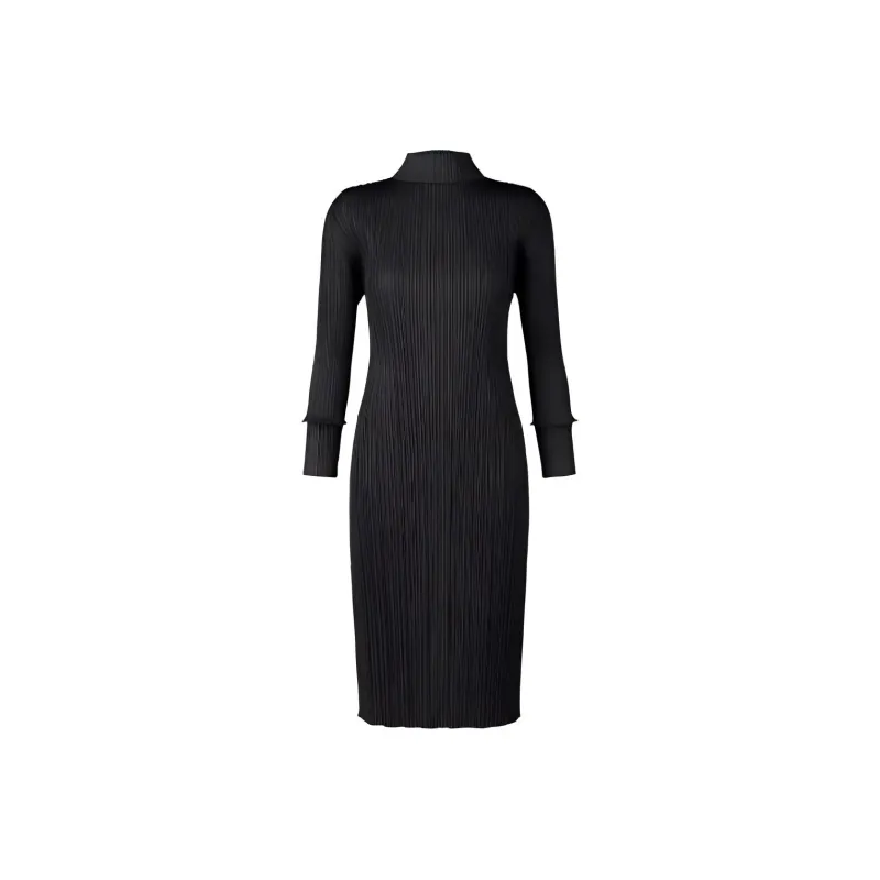PLEATS PLEASE ISSEY MIYAKE Long-Sleeved Dresses Women's Black-0