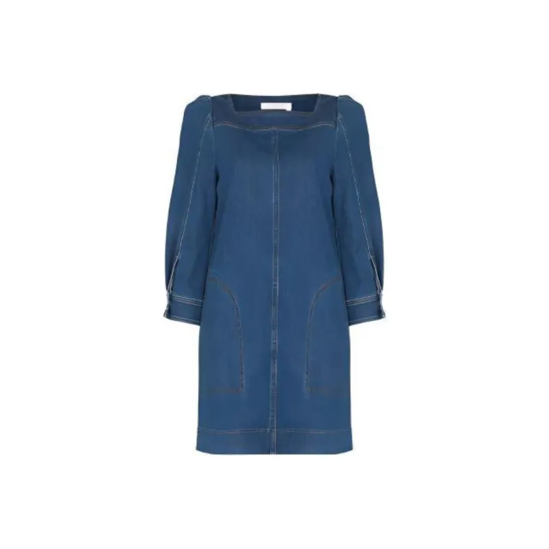 See By Chloe Long-Sleeved Dresses Women's Blue-0