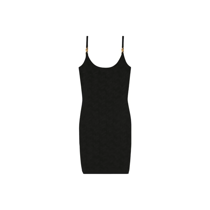VERSACE Greca Pattern Sleeveless Dress-0