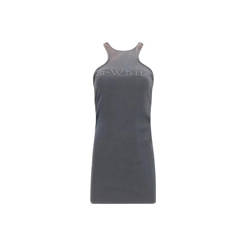 OFF-WHITE Sleeveless Dresses Women's Gray-0