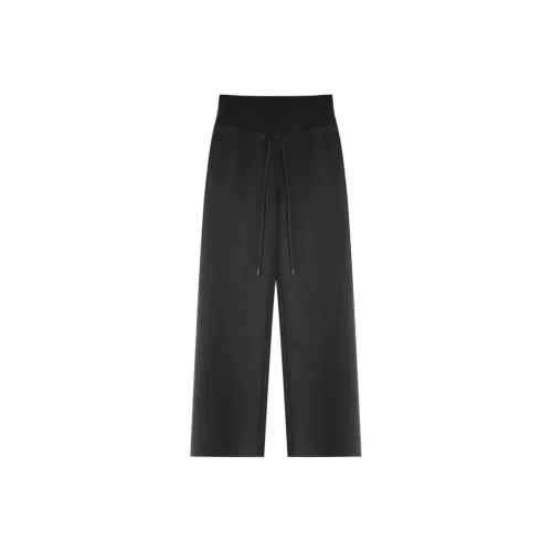 KALULI Spring Fall Casual Wide Leg Pants Sweatpants Women's Gray Black