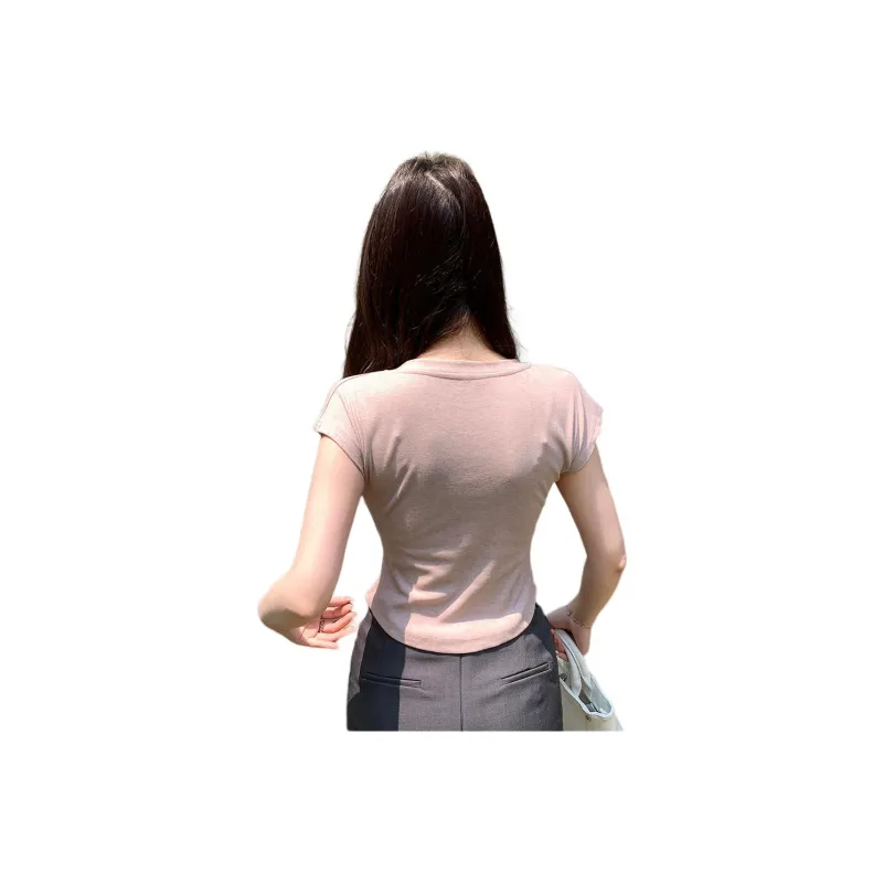 Mu Xiao Xin Set in Sleeve T Shirt Women's-1