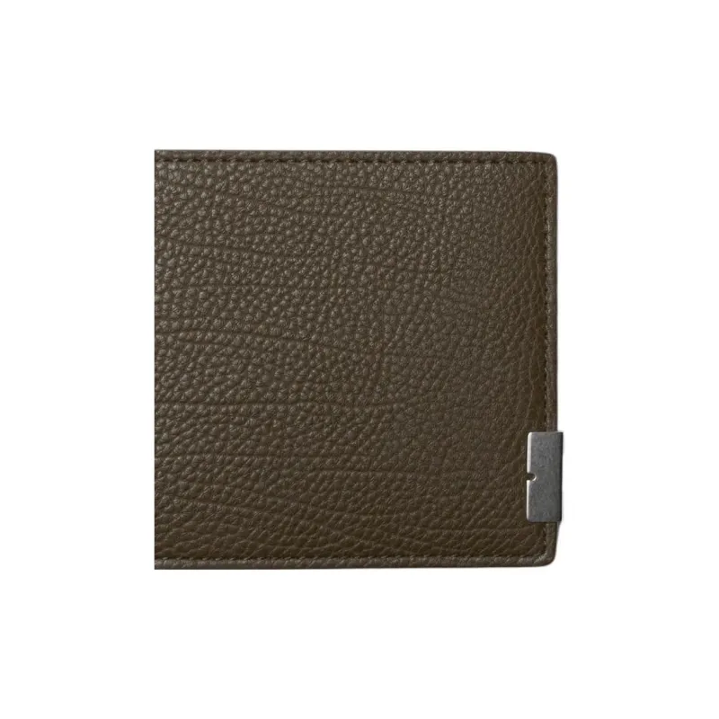 Burberry Grain Leather Wallet Men's Military-3
