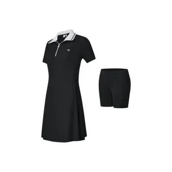 FILA Short Sleeved Dresses Women's Dark Flow Black