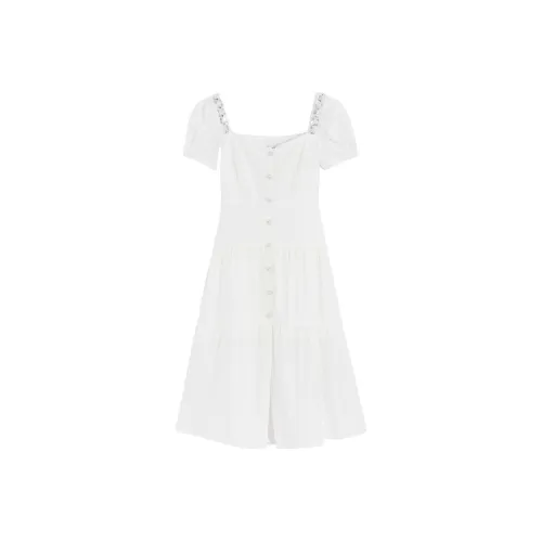 Bebe SS24 Short Sleeved Dresses Women's Raw White