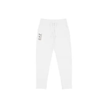 EMPORIO ARMANI EA7 SS23 Knitted Sports Pants Women's White