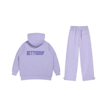 BETTY BOOP Sweatshirt Set Women's Light Purple