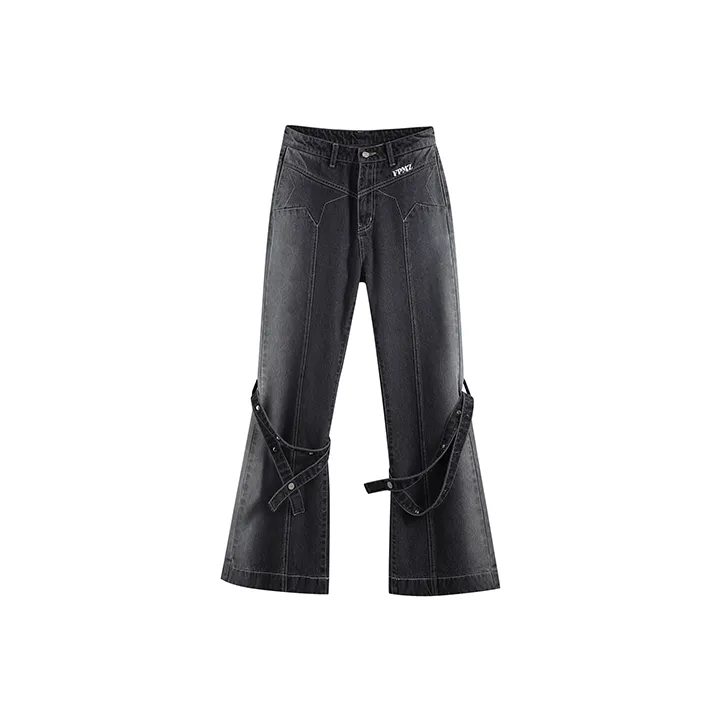 FPMZ Jeans Unisex Black Gray Color-0