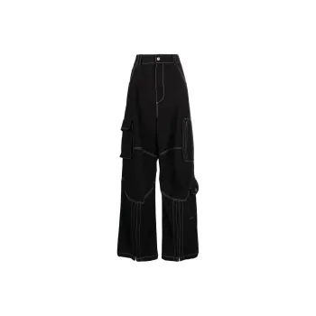 WE11DONE Cargo Pants Women's Black