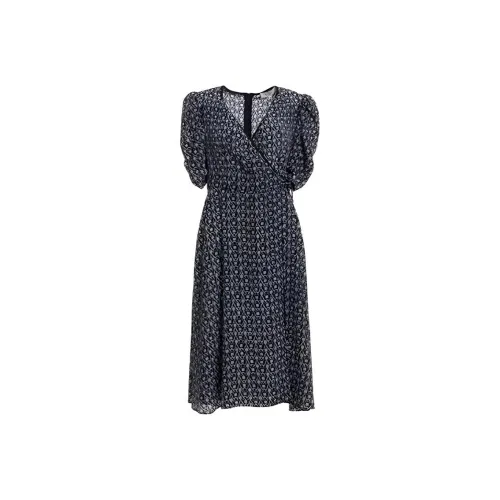 BESIONIA SS22 Short Sleeved Dresses Women's Black Pattern