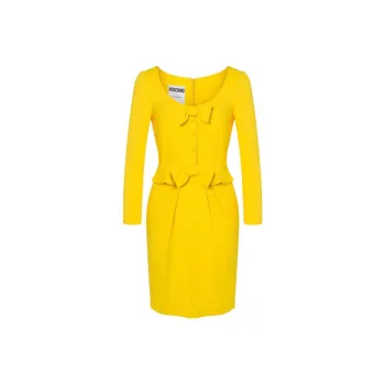 MOSCHINO Long-Sleeved Dresses Women's Yellow