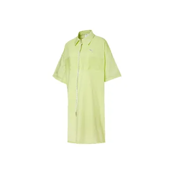 PUMA Short Sleeved Dresses Women's Light Bright Yellow
