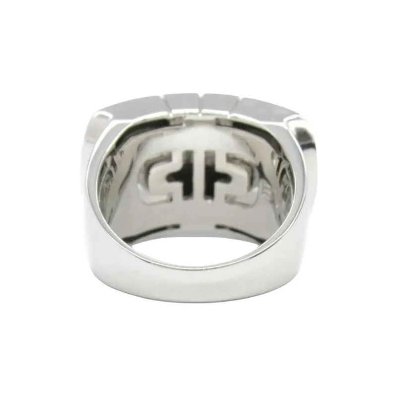 BVLGARI 2010s 18K White Gold Parentesi Ring-1