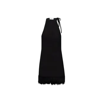 SAINT LAURENT SS22 Sleeveless Dress Women's Black