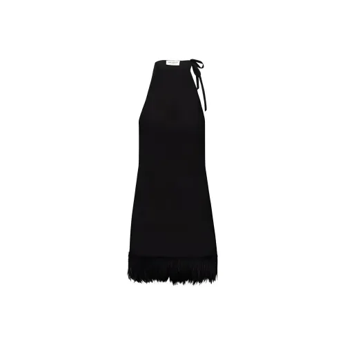 SAINT LAURENT SS22 Sleeveless Dress Women's Black
