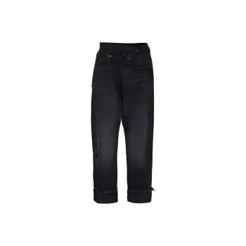 R13 Crossover Cropped Jeans