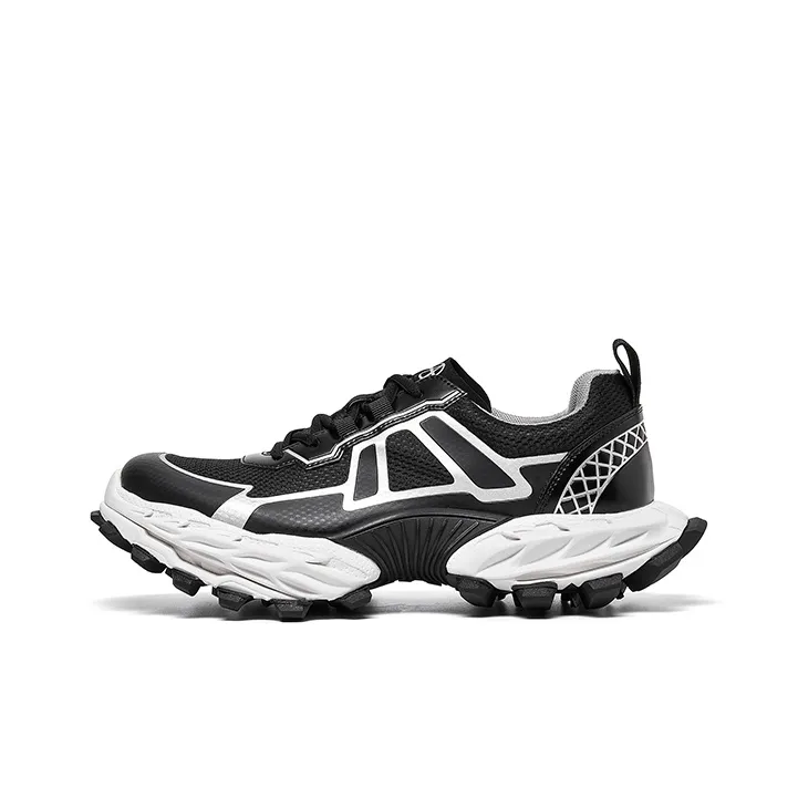 Acupuncture Cushioning, Abrasion Resistant, Lightweight, And Breathable Low Top Chunky Sneakers Men's-5
