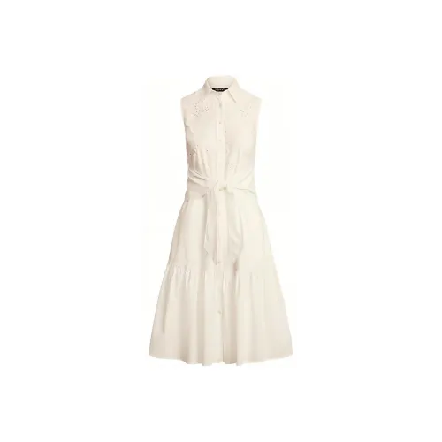 Polo Ralph Lauren Sleeveless Dresses Women's White