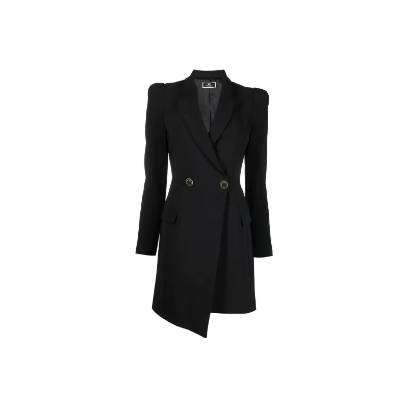 Elisabetta Franchi FW22 Suit Dress Cropped Dress Black-0
