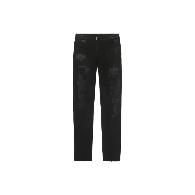 GIVENCHY Denim Trousers Women's Black-0