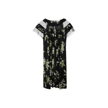RED VALENTINO Short-Sleeved Dresses Women's Black