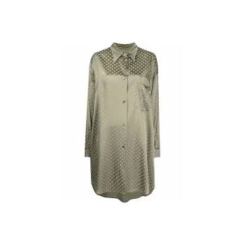 MM6 Maison Margiela Long-Sleeved Dresses Women's Green