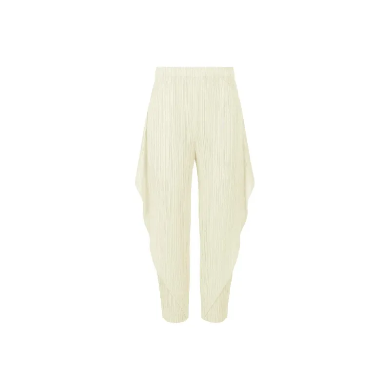 PLEATS PLEASE ISSEY MIYAKE SS24 Casual Pants Women's Ecru-0