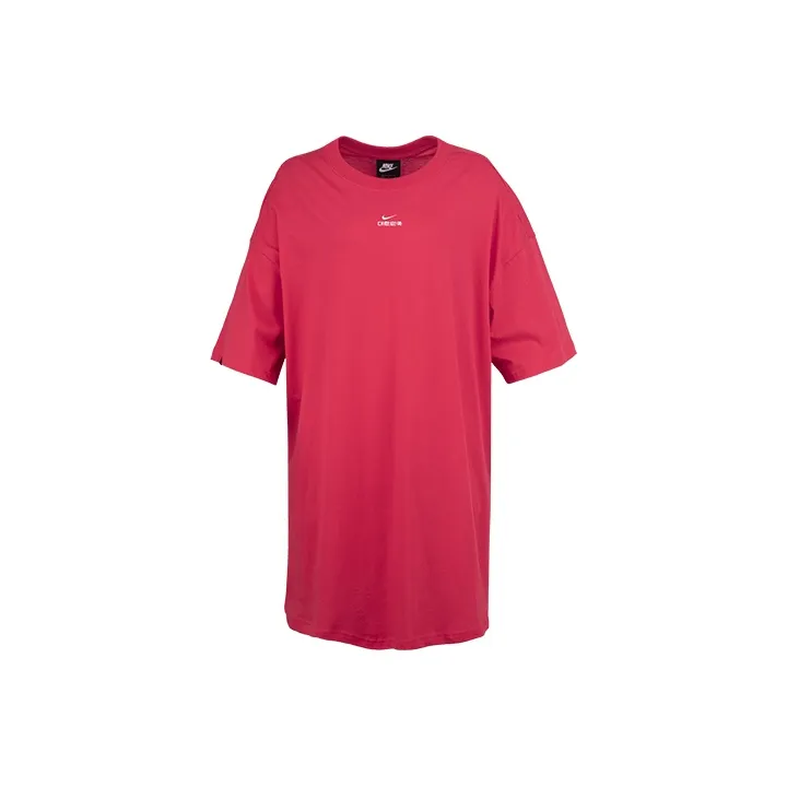 Nike Short Sleeved Dresses Women's Red-0