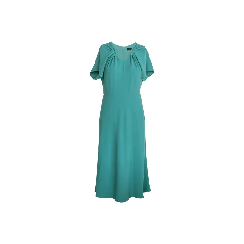 ROEYSHOUSE Short Sleeved Dress Women's 08728 Green-0