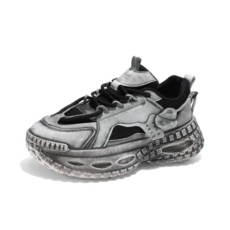 SUPEREDGE Slip Resistant And Abrasion Resistant Coverage Low Top Chunky Sneakers Men's-5