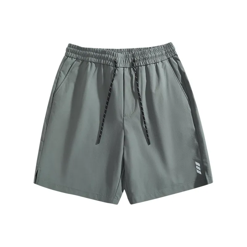 Dance With Wolves Casual Shorts Men's Gray Green-0